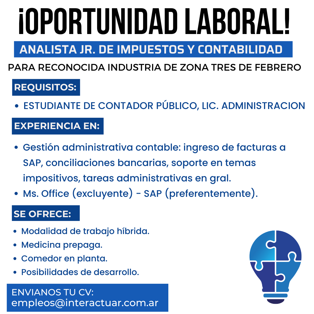 ¡Oportunidades De Empleo En Interactuar Consultoría & Coaching!